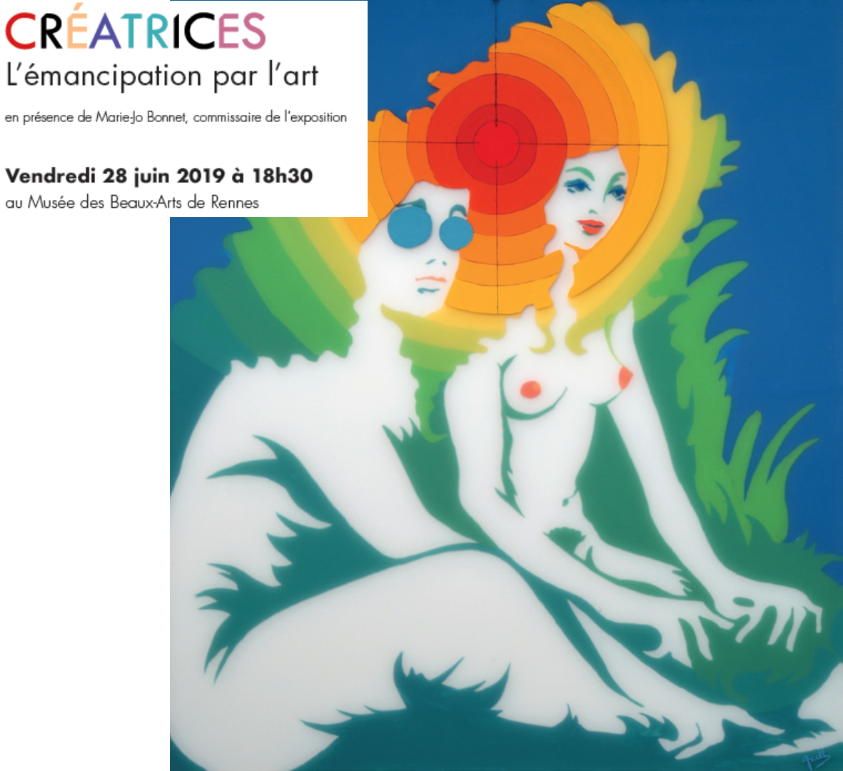 Vernissage de l'exposition "Créatrices, émancipation des femmes par l'art" le 28 Juin 2019 au musée des Beaux Arts de Rennes