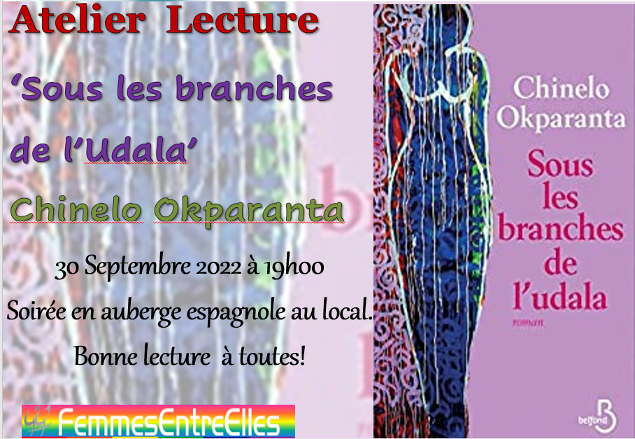 Atelier Lecture le 30 septembre 2022, "Sous les branches de l'Udala" de Chinelo Okparanta