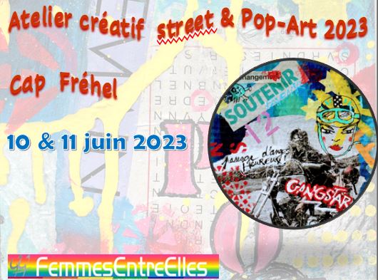 Atelier créatif Pop and street-Art(s), 10 & 11 juin 2023 au cap Fréhel