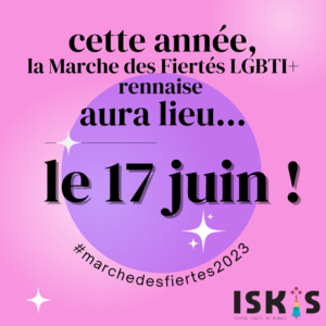 Marche des fiertés le 17 juin 2023 à Rennes
