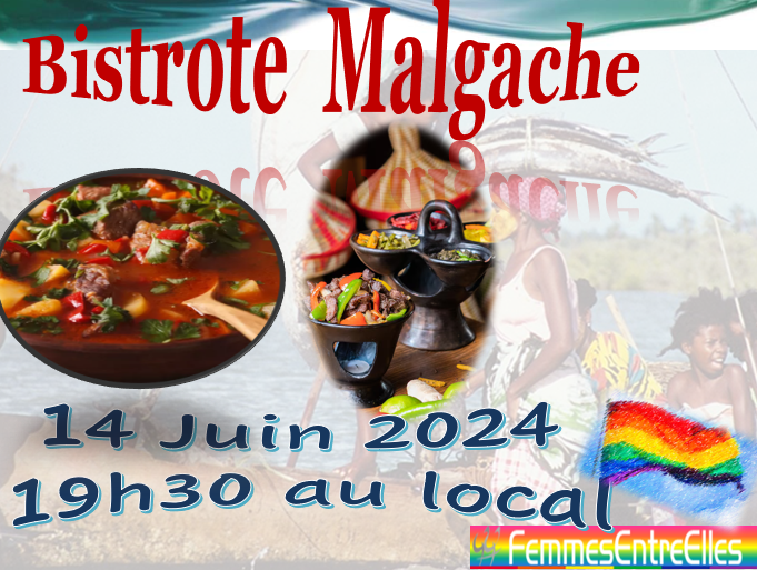 Bistrote Malgache le 14 juin 2024 au local à 19h30