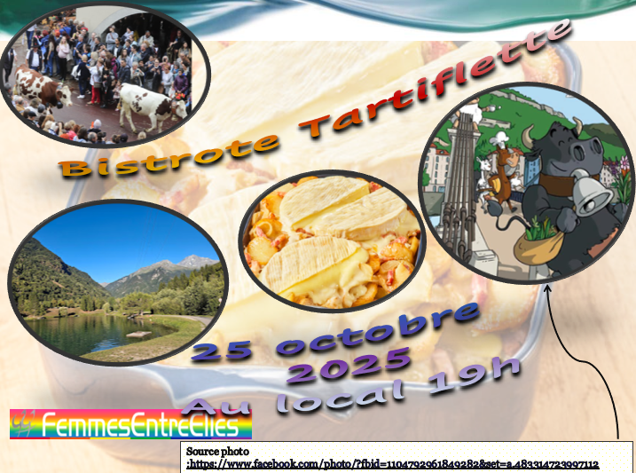 Bistrote Tartiflette 25 octobre 2025 au local à 19h
