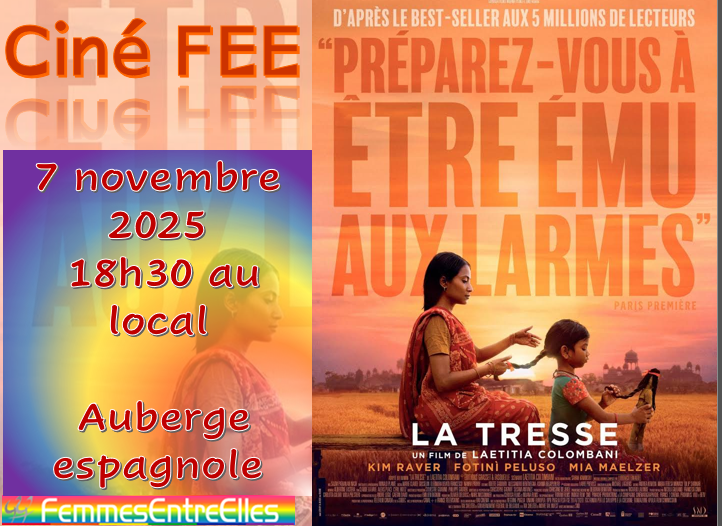 Ciné-FEE, 'La tresse' le 7 novembre 2025 à 18h30 au local