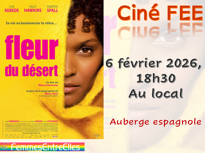 Ciné-FEE, 'Fleur du desert' le 6 fevrier 2026 à 18h30 au local