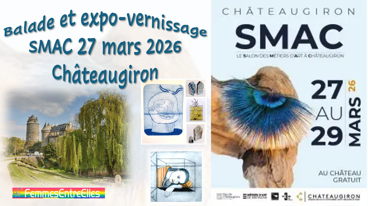 Balade-vernissage expo Salon des Métiers d'Arts  le 27 Mars 2026, à Châteaugiron