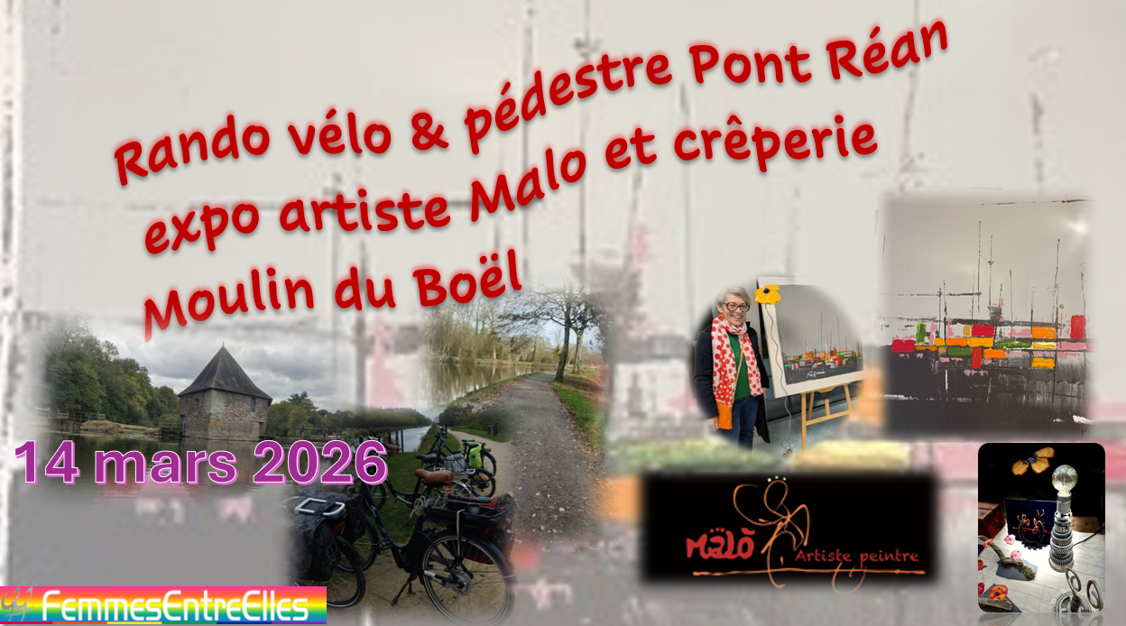 Balade-Vélo-Expo avec l'artiste Malo le 14 Mars 2026, à Pont Réan