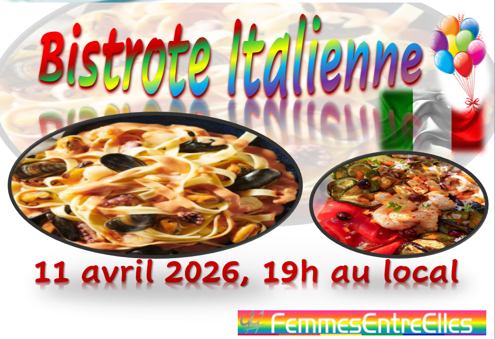 Bistrote Italienne le 11 avril 2026 au local à 19h