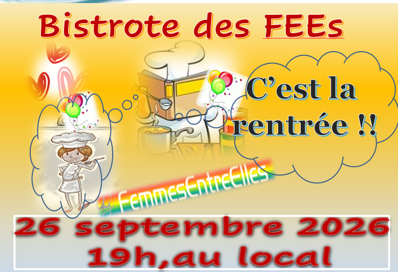 Bistrote de la rentrée le 26 septembre 2026 au local à 19h