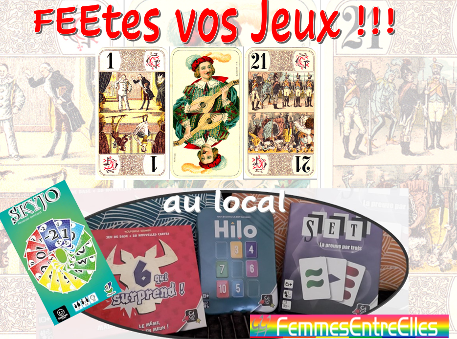 FEEtes vos jeux !!! 18 octobre 2026, 15h au local,